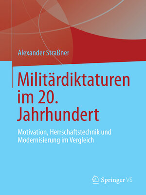 cover image of Militärdiktaturen im 20. Jahrhundert